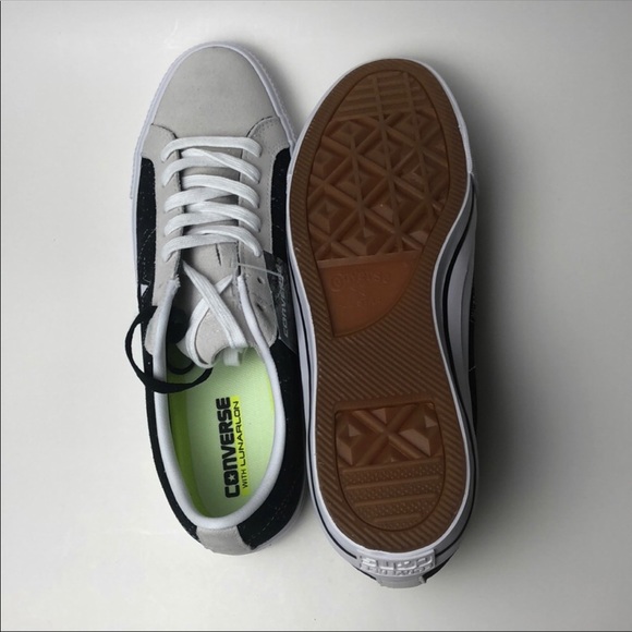 Converse One Star Pro Suede Ox Black and White - Picture 6 of 8